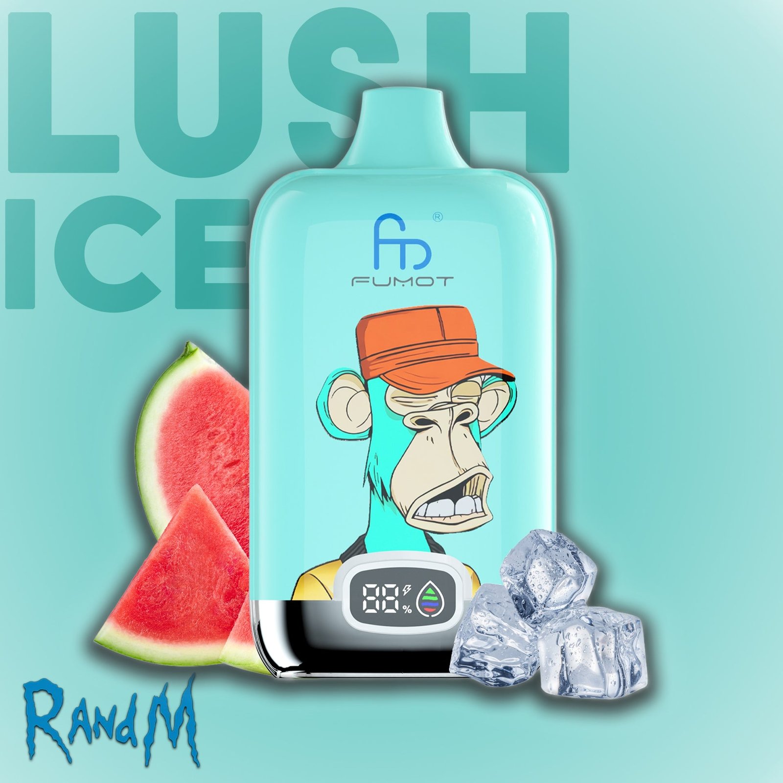 Randm Tornado 12000 Lush Ice Vape - Randm Tornado Vape