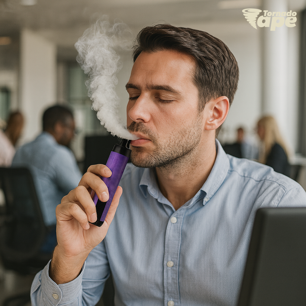 RandM Vape am Arbeitsplatz