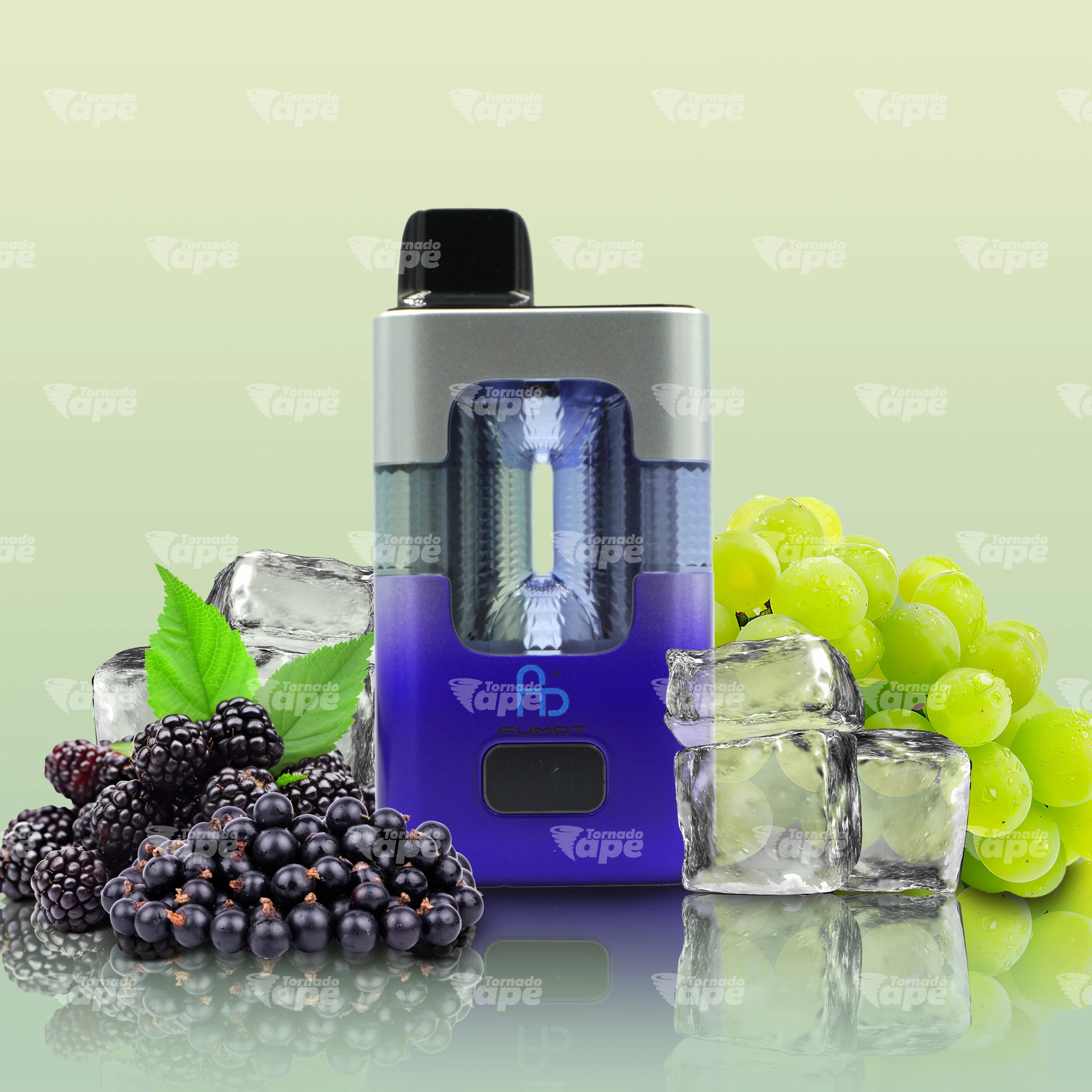 Fumot 50000 Black Ice Grape Ice Vape mit dunklem Fruchtaroma Traube und eisiger Frische