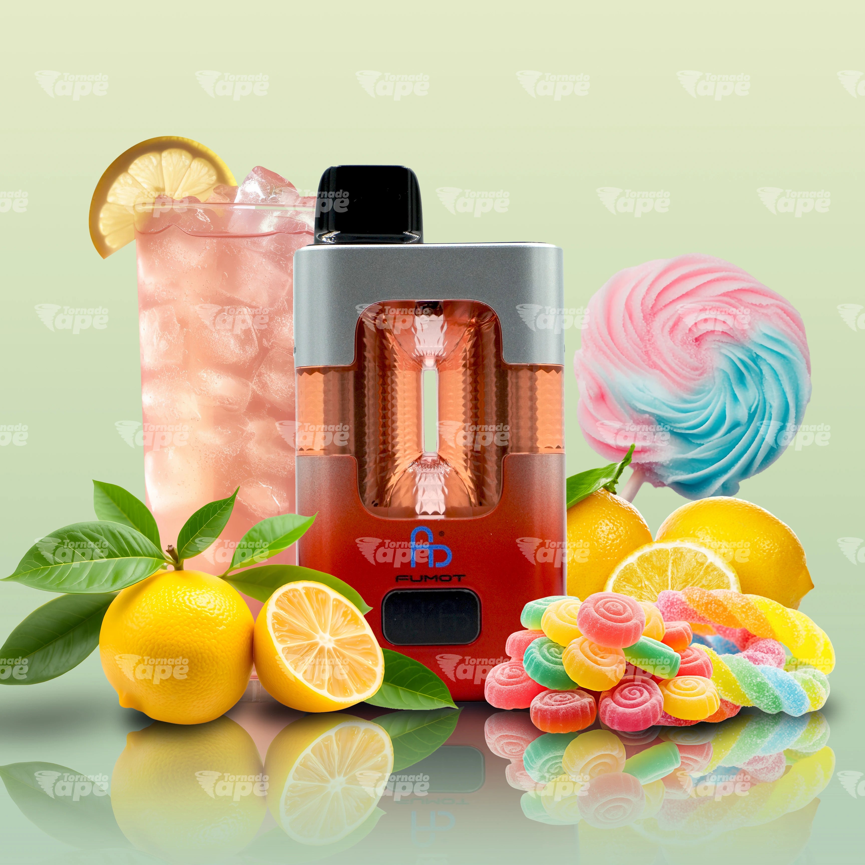 Fumot 50000 Pink Lemonade Sour Candy Vape mit spritziger Pink Lemonade und saurem Candy Geschmack