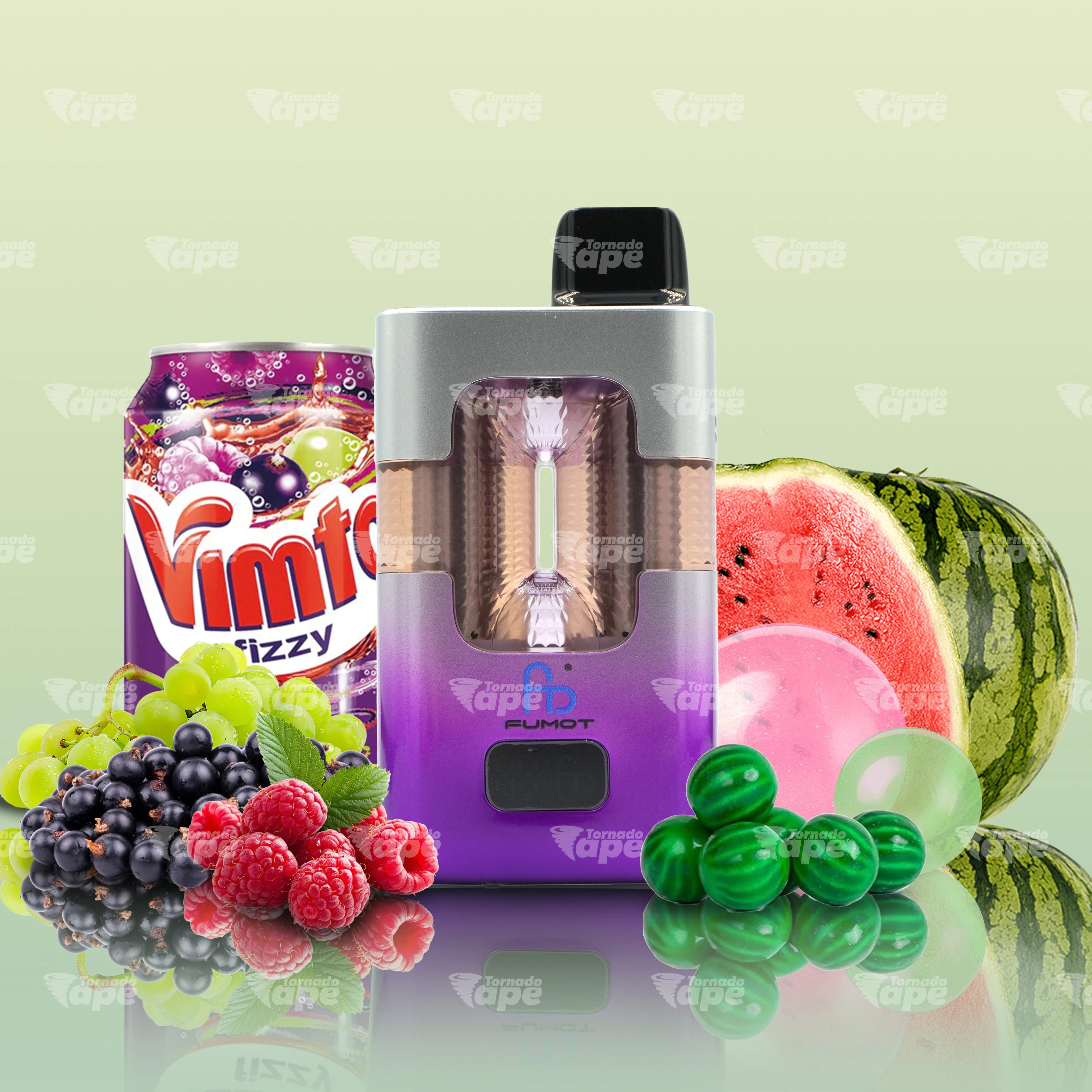 Fumot 50000 Vimto Watermelon Bubblegum Vape mit fruchtigem Vimto Wassermelonen und Kaugummi Geschmack
