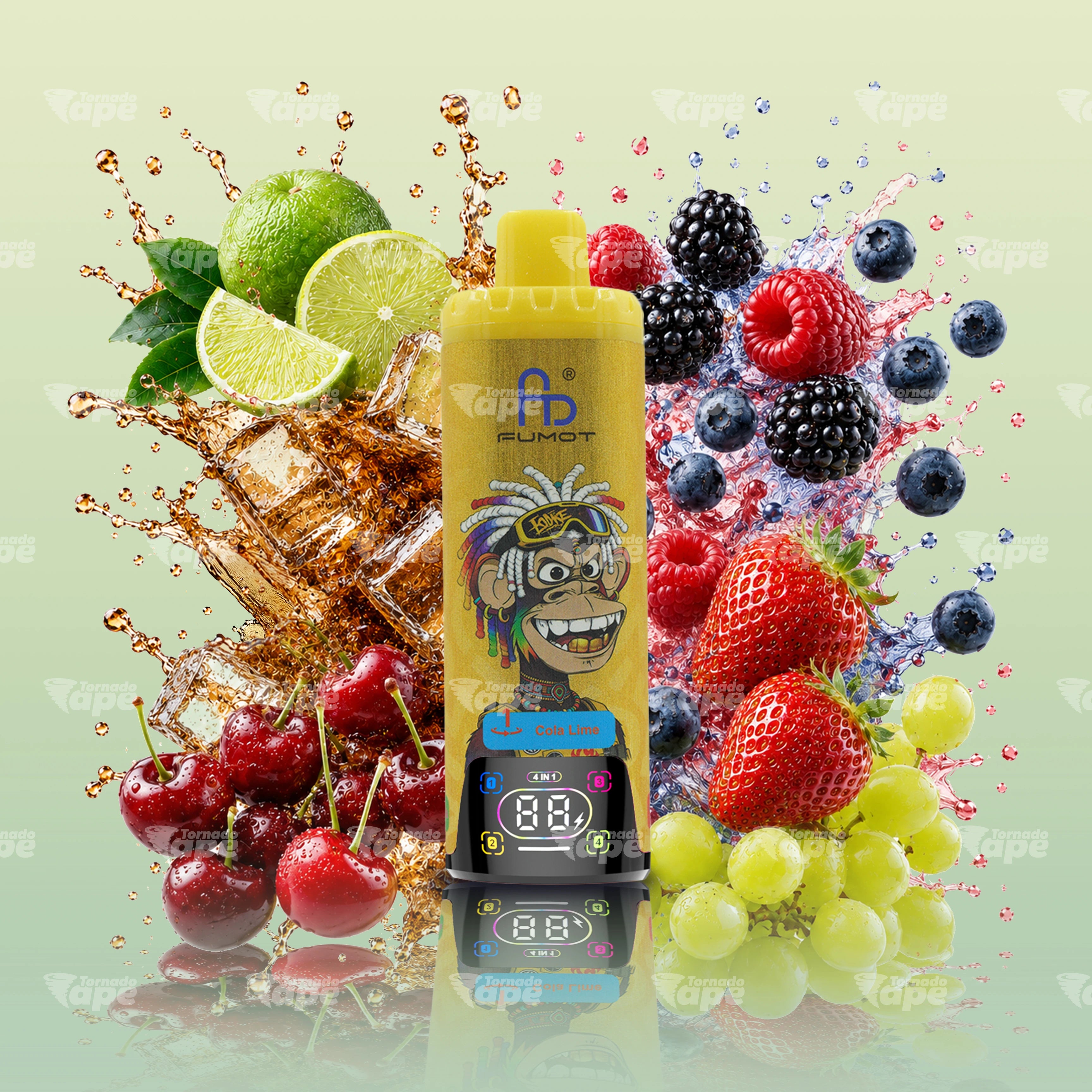 Eco 4in1 80K - Cola Lime & Cherry Cola & Dr Blue & Strawberry Grape