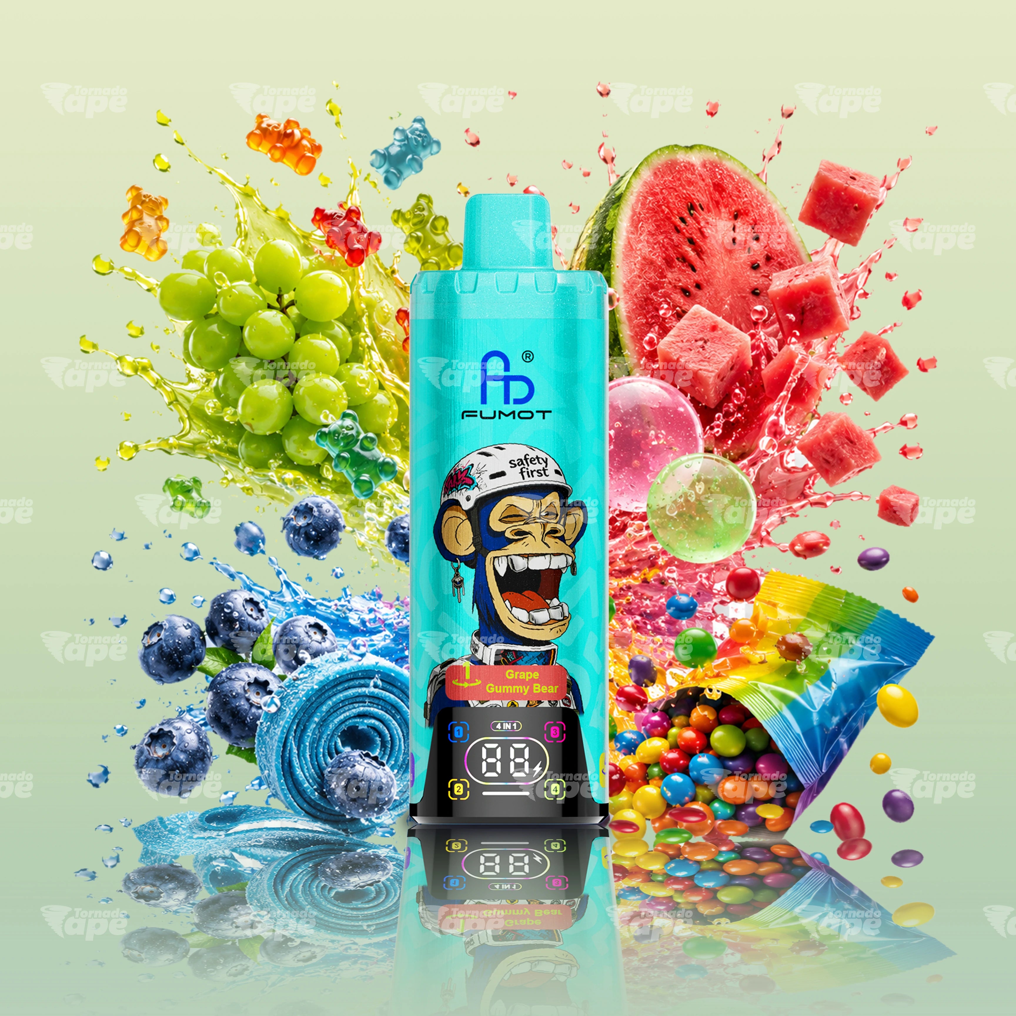 Fumot 80000 Gummy Candy Mix Vape mit süßem Fruchtgummi und Candy Geschmack