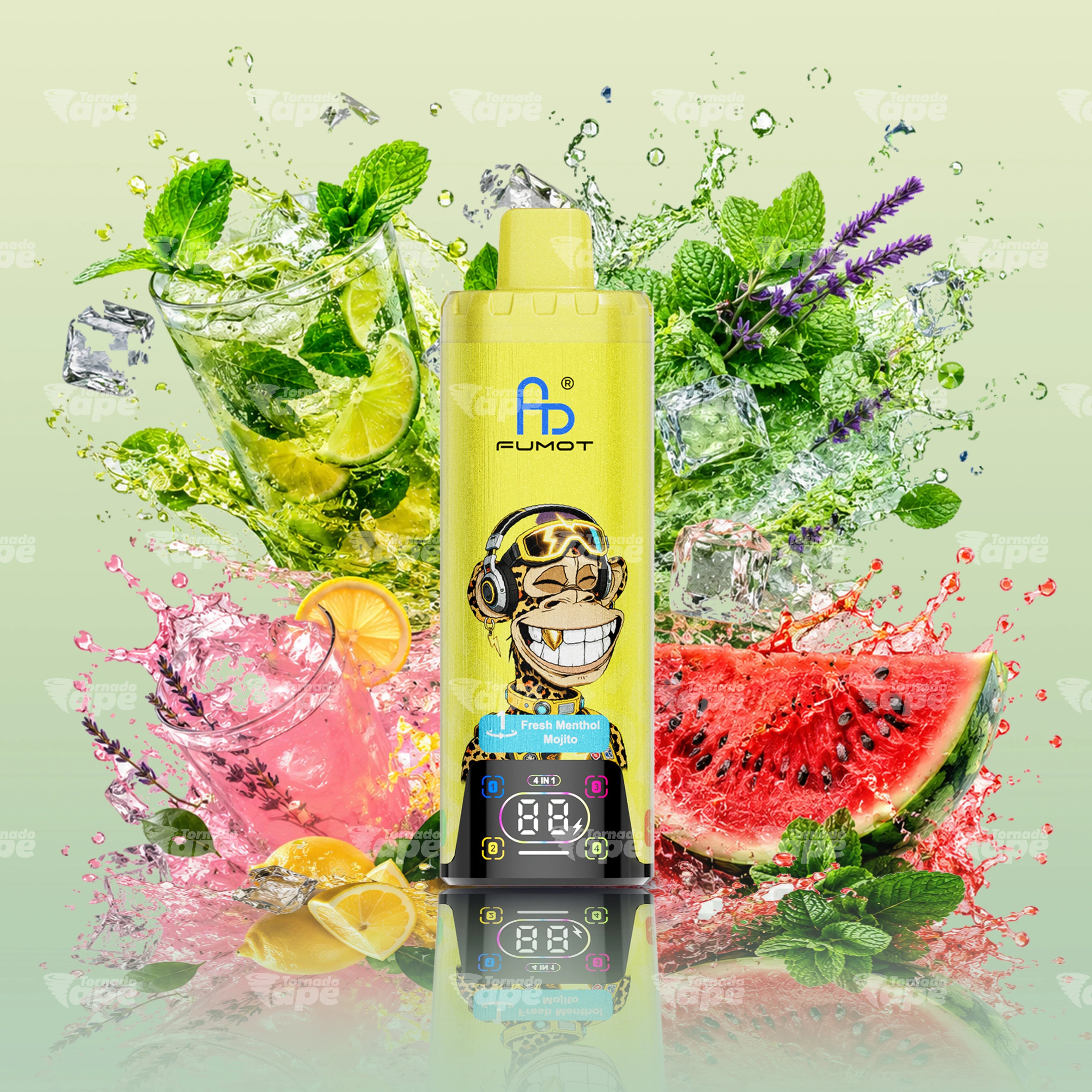 Fumot 80000 Mint Fresh Mix Vape mit frischer Minze und kühlem Aroma
