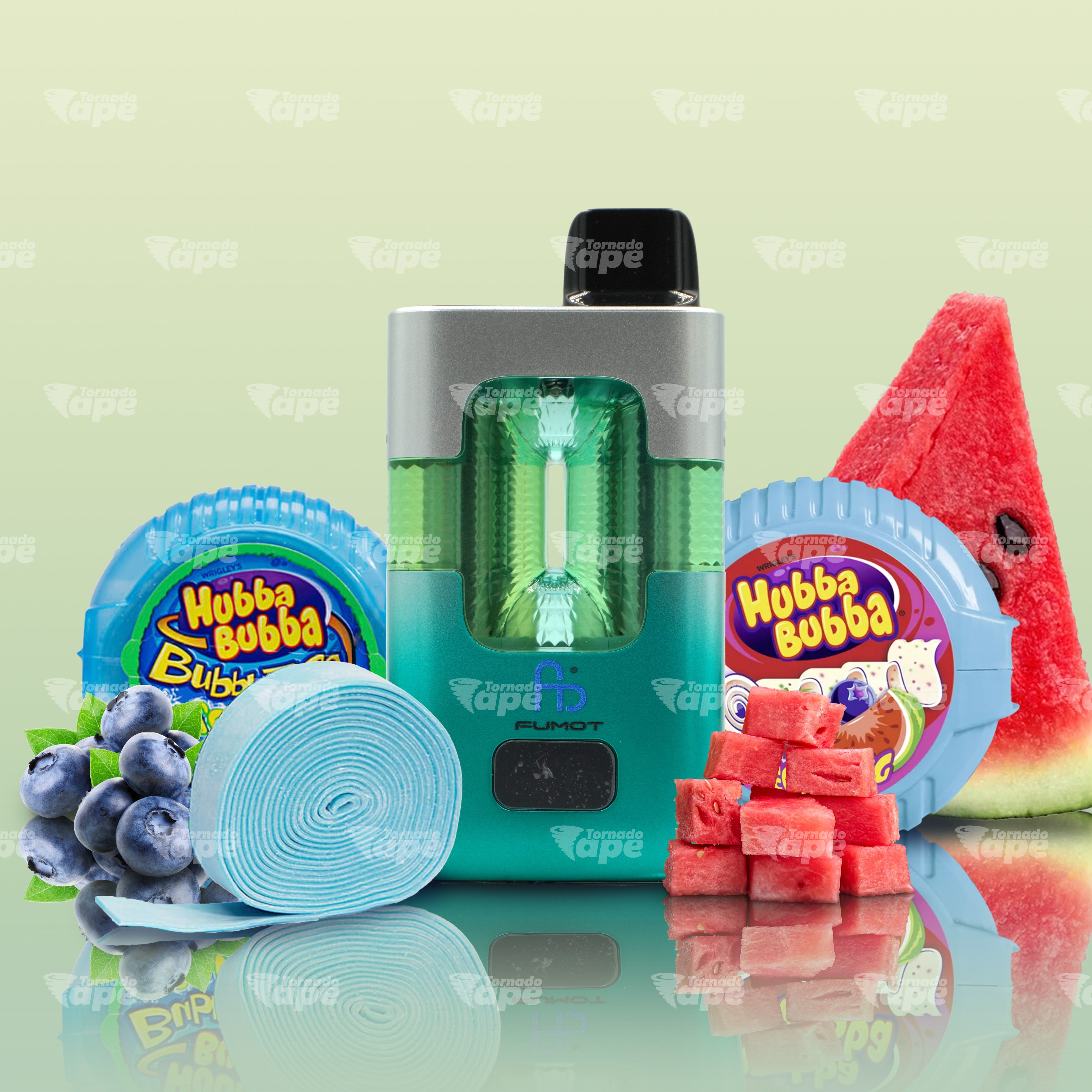 Fumot Vape 50000 Blueberry Hubba Bubba Watermelon Hubba Bubba mit süßem Blaubeer Wassermelonen Kaugummi Geschmack