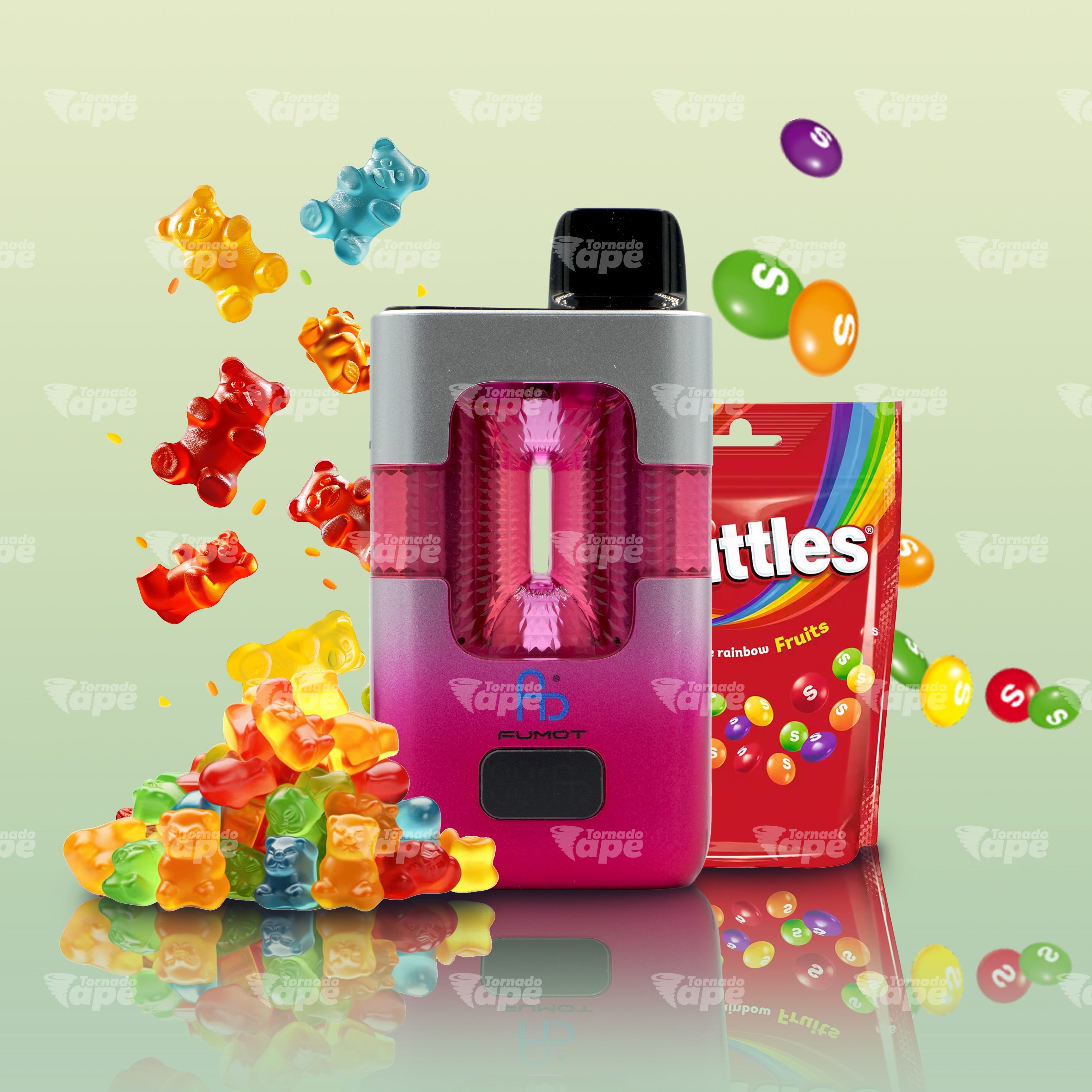 Fumot Vape 50000 Gummy Bear Skittles mit süßem Fruchtgummi und Bonbon Geschmack