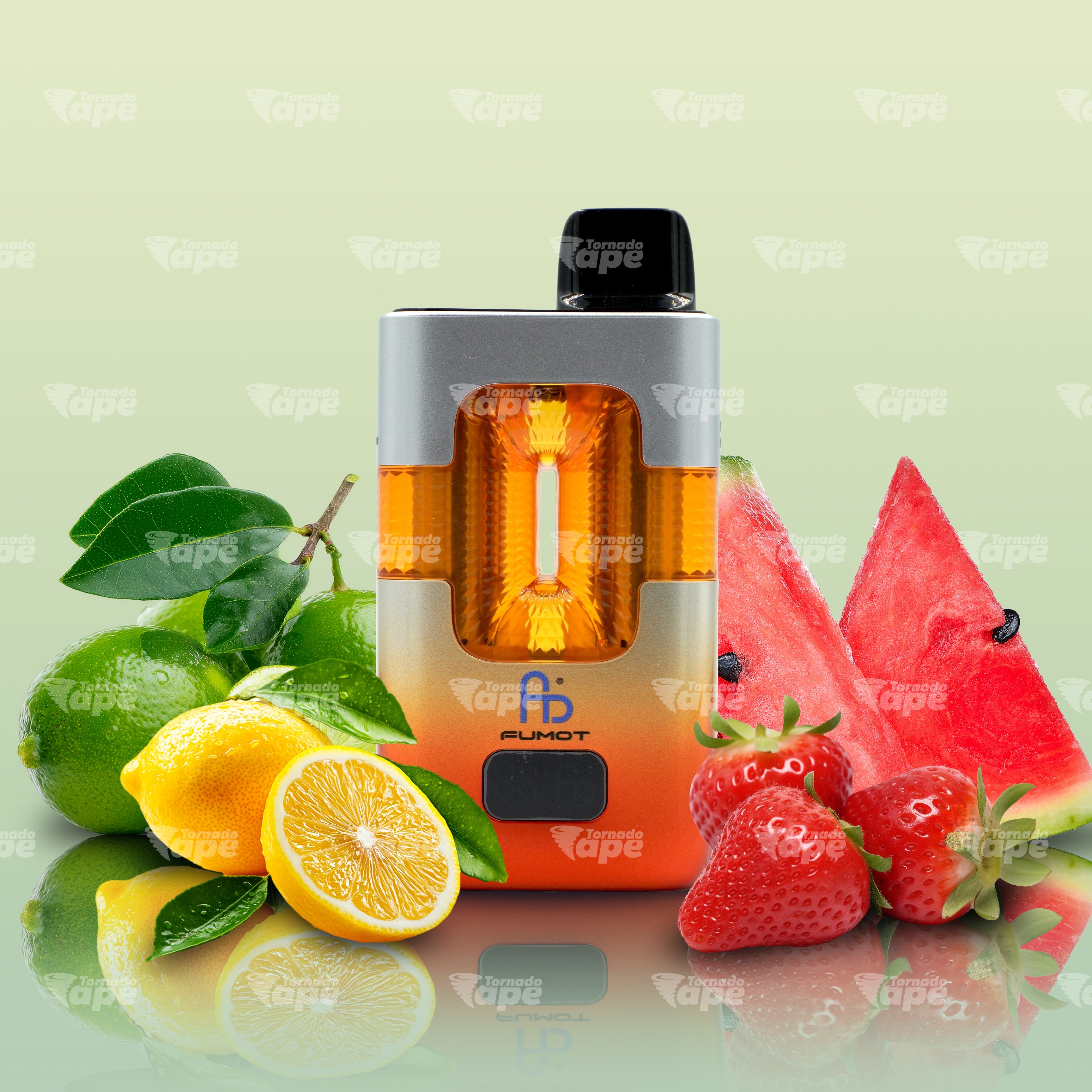 Fumot Vape 50000 Lemon Lime Strawberry Watermelon mit Zitrone Limette Erdbeere und Wassermelone
