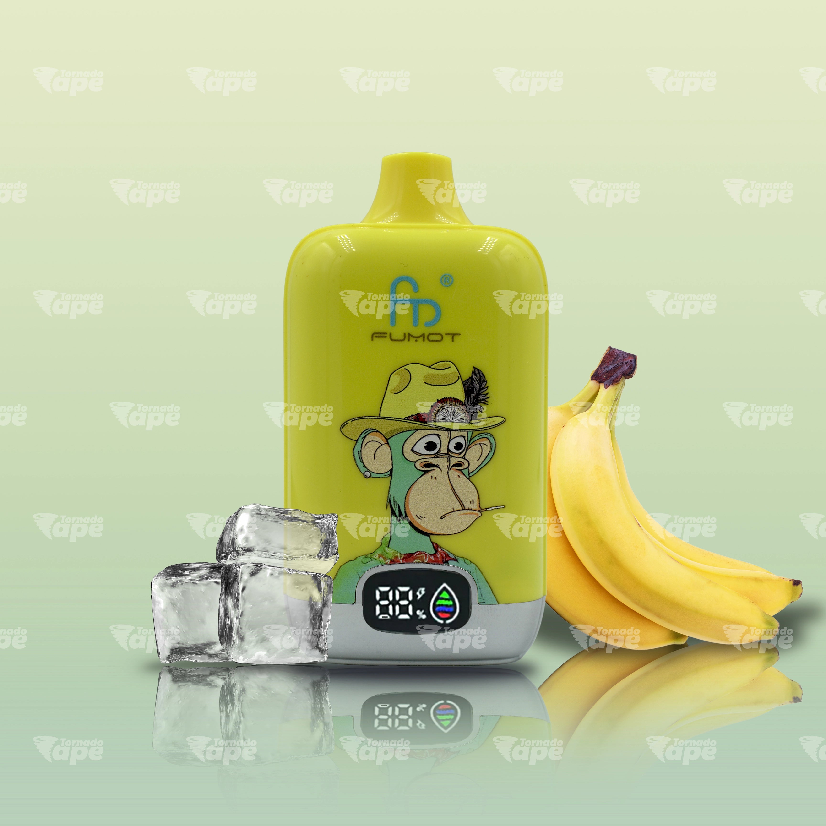 RandM Tornado 12000 Banana Ice Vape mit Banane und kühler Frische