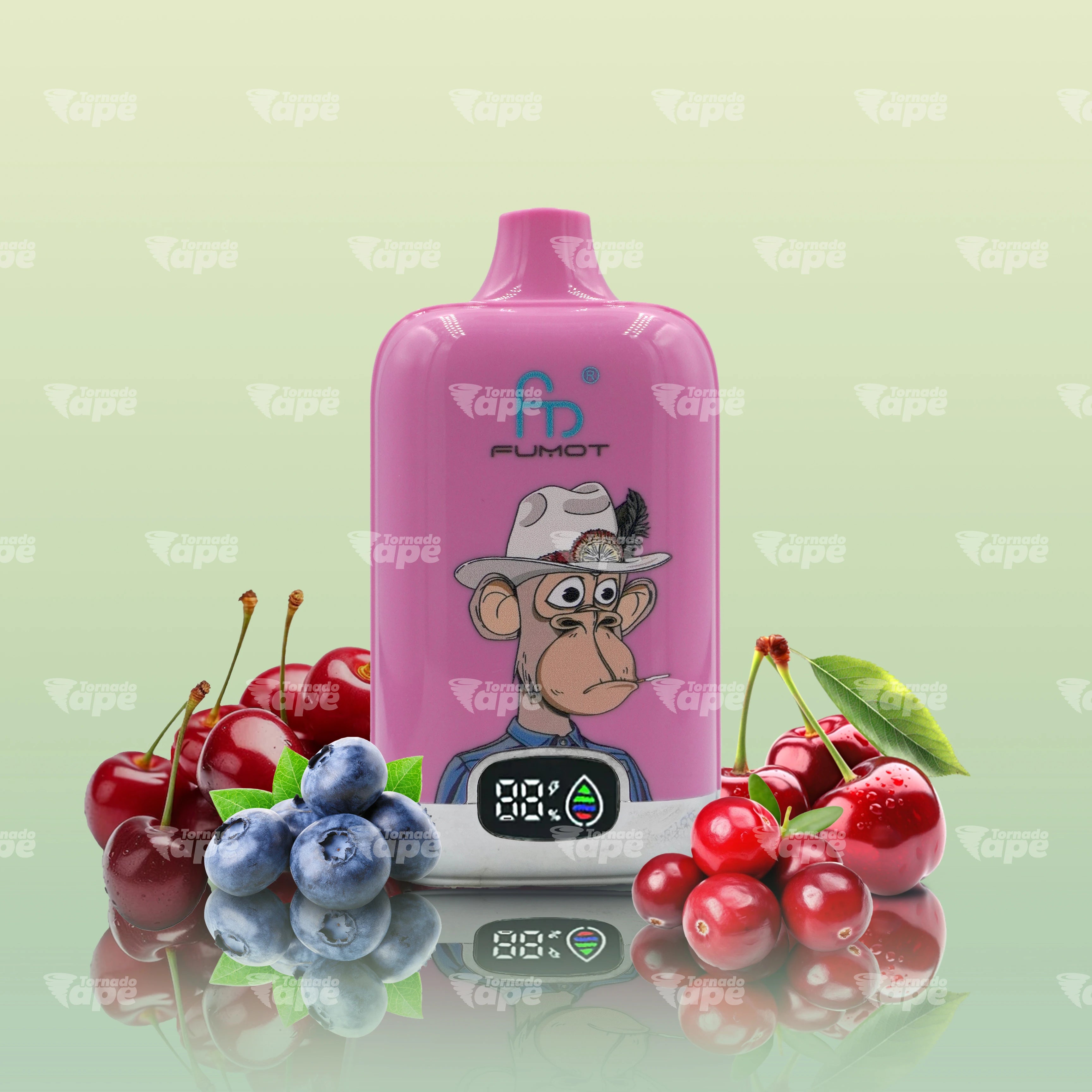 RandM Tornado 12000 Blueberry Cherry Cranberry Vape mit fruchtig süßem Beerenmix
