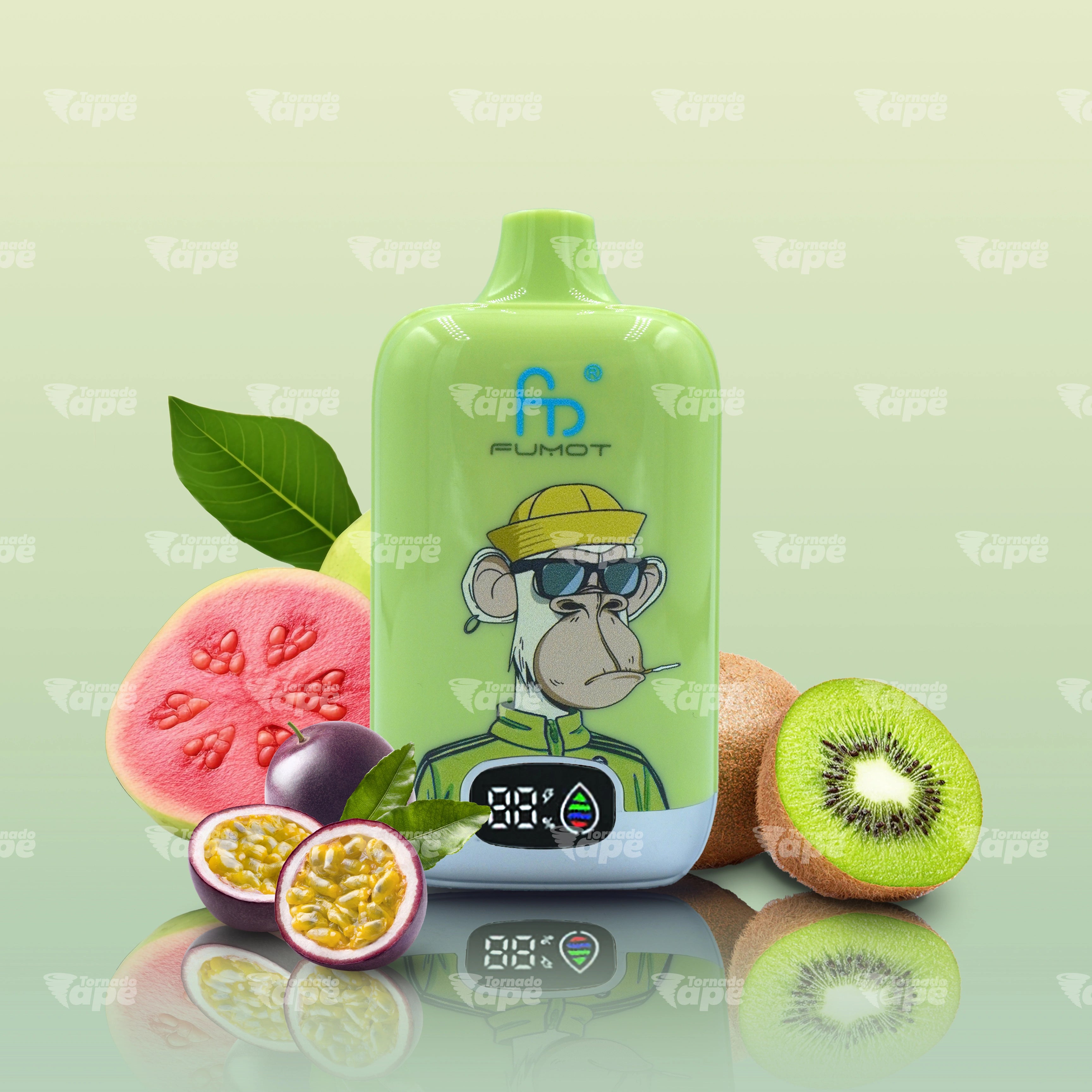 RandM Vape Tornado 12000 Kiwi Passion Fruit Guava Einweg E-Zigarette