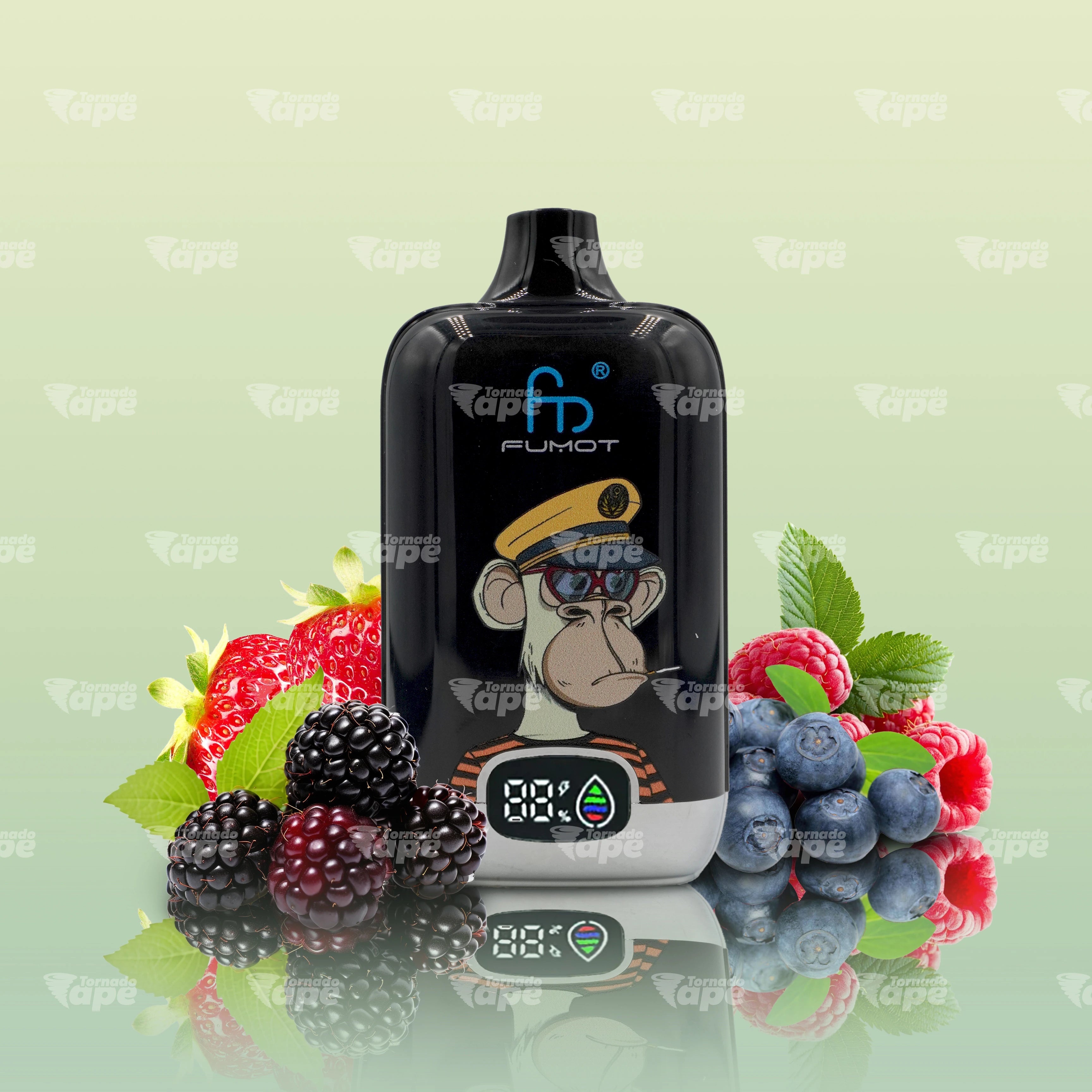 RandM Tornado 12000 Mixed Berries Vape mit intensivem Beerenmix Geschmack