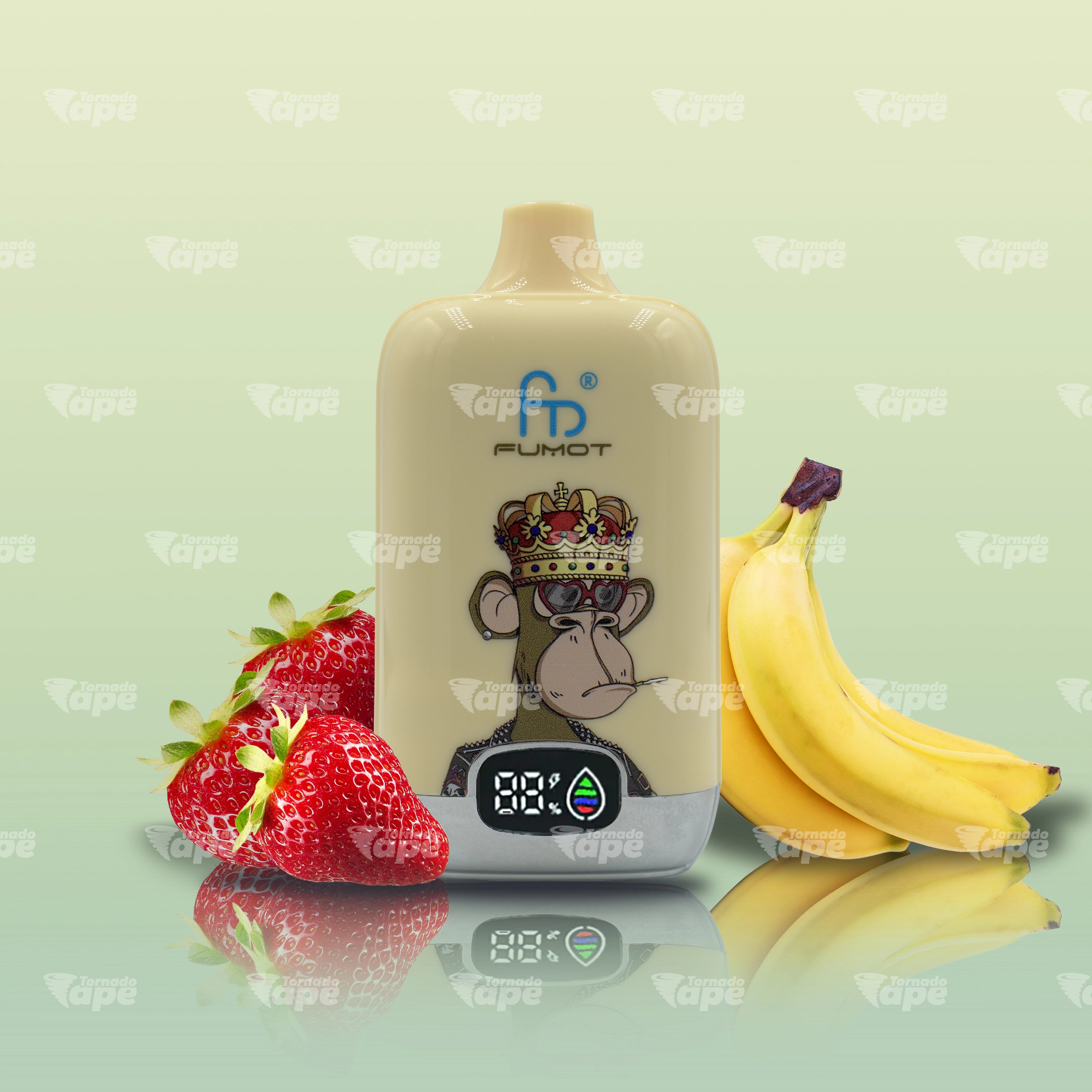 RandM Tornado 12000 Strawberry Banana Vape mit Erdbeere und Banane Geschmack