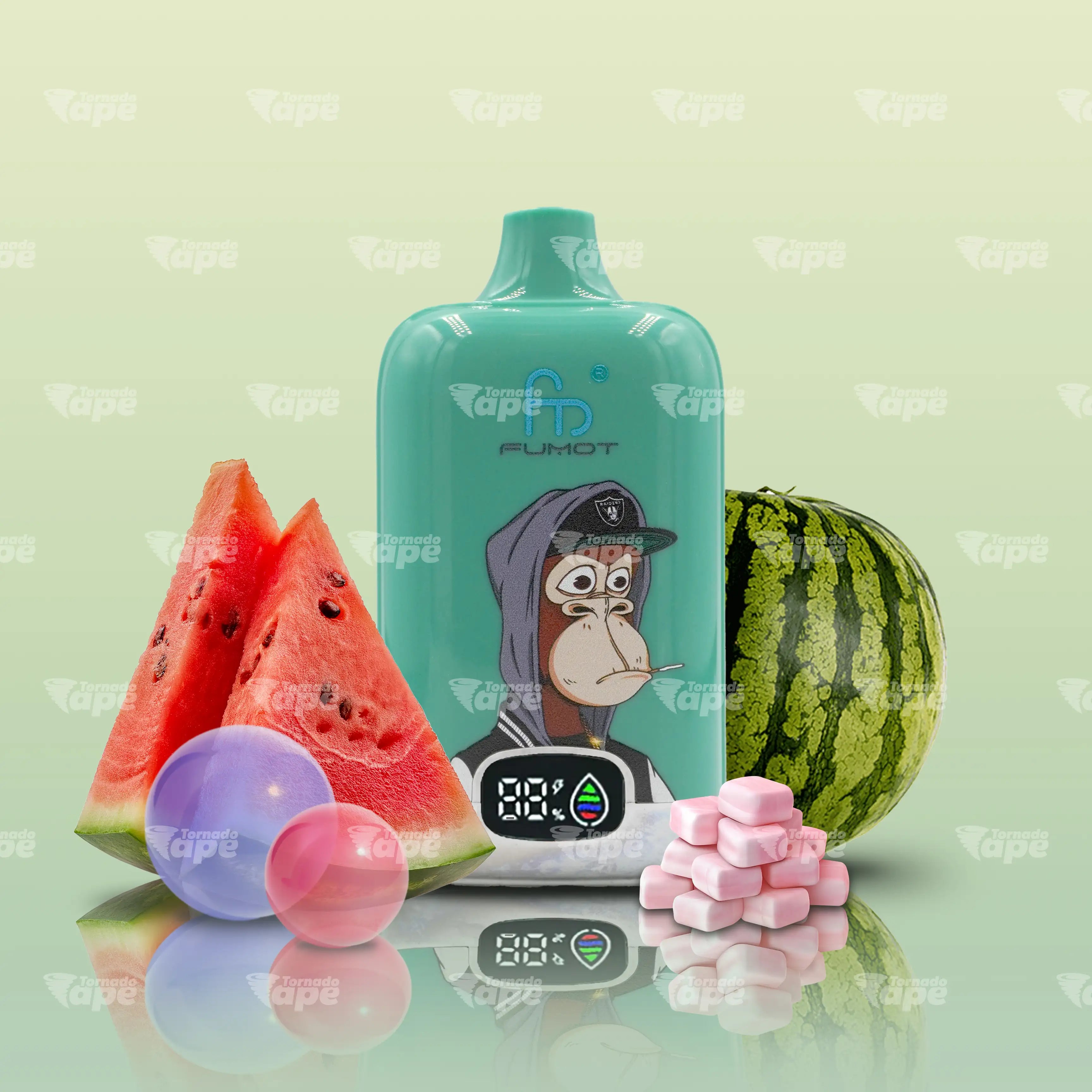 RandM Tornado 12000 Watermelon Bubblegum Vape mit süßem Wassermelonen und Kaugummi Geschmack