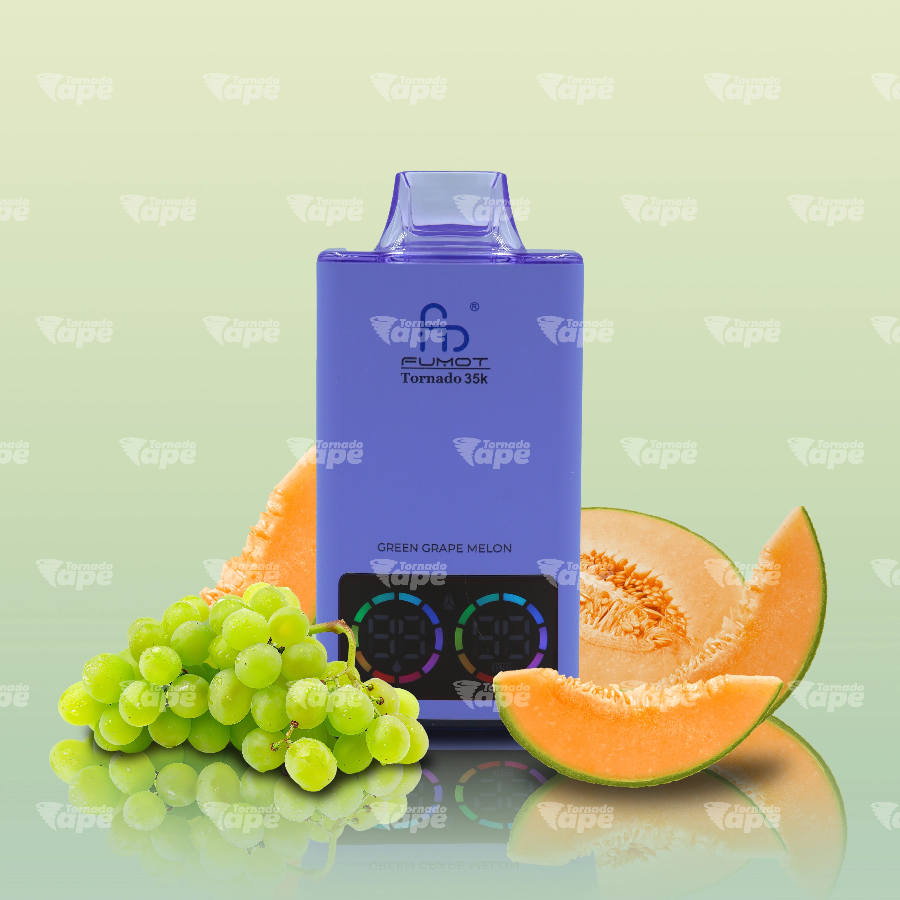 RandM Vape Tornado 35000 Green Grape Melon Einweg E-Zigarette