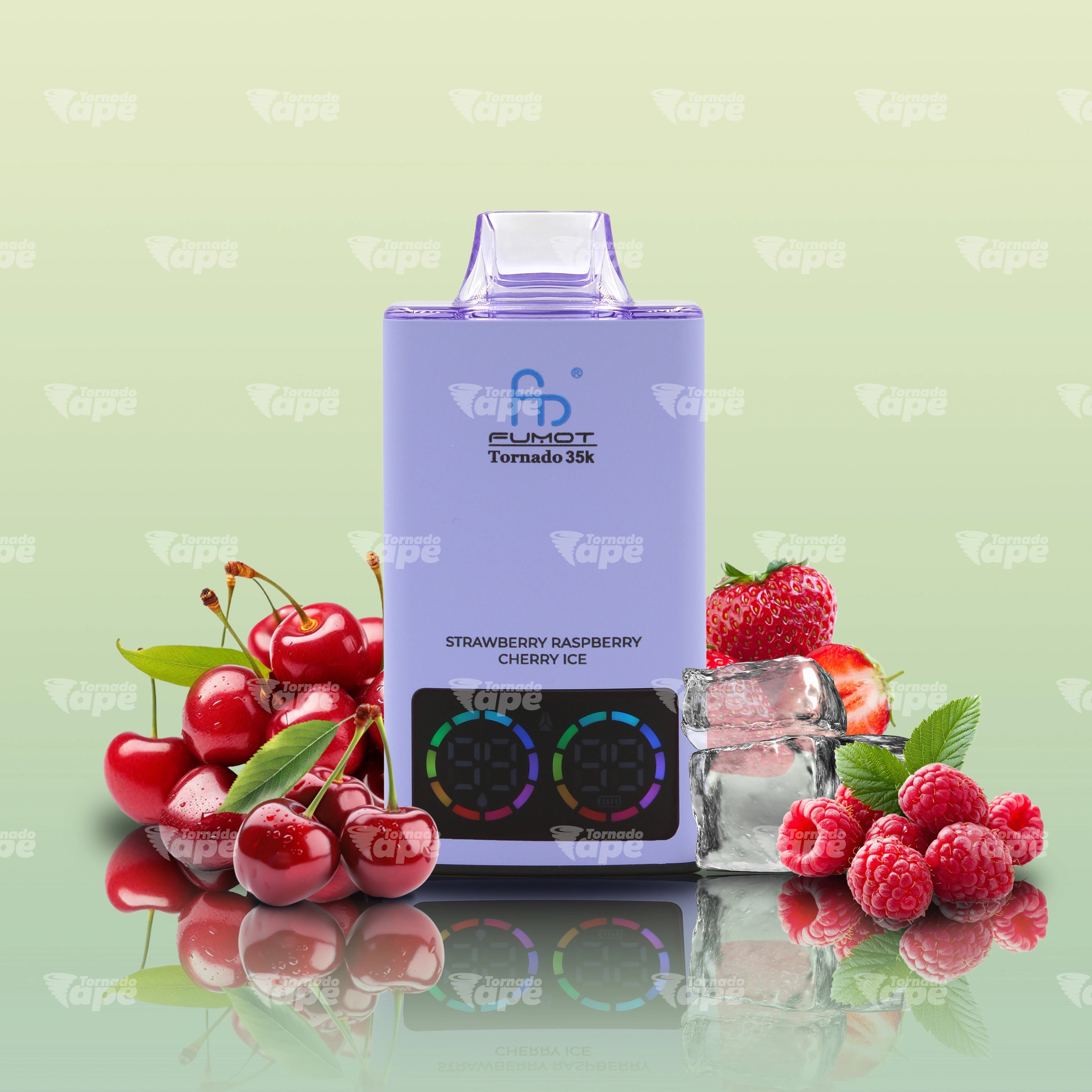 RandM Vape Tornado 35000 Strawberry Raspberry Cherry Ice Einweg E-Zigarette