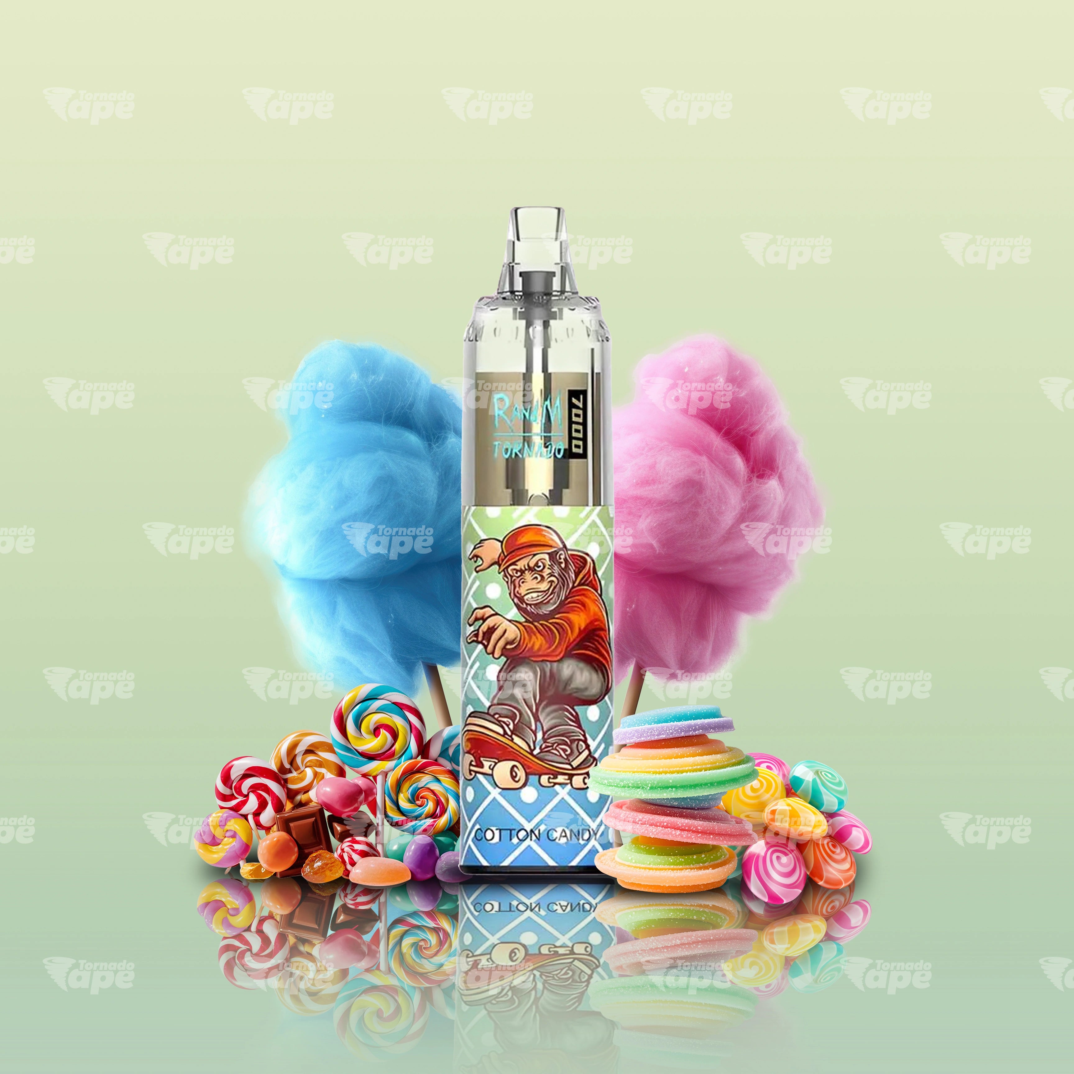 RandM Vape Tornado 7000 Cotton Candy Einweg E-Zigarette
