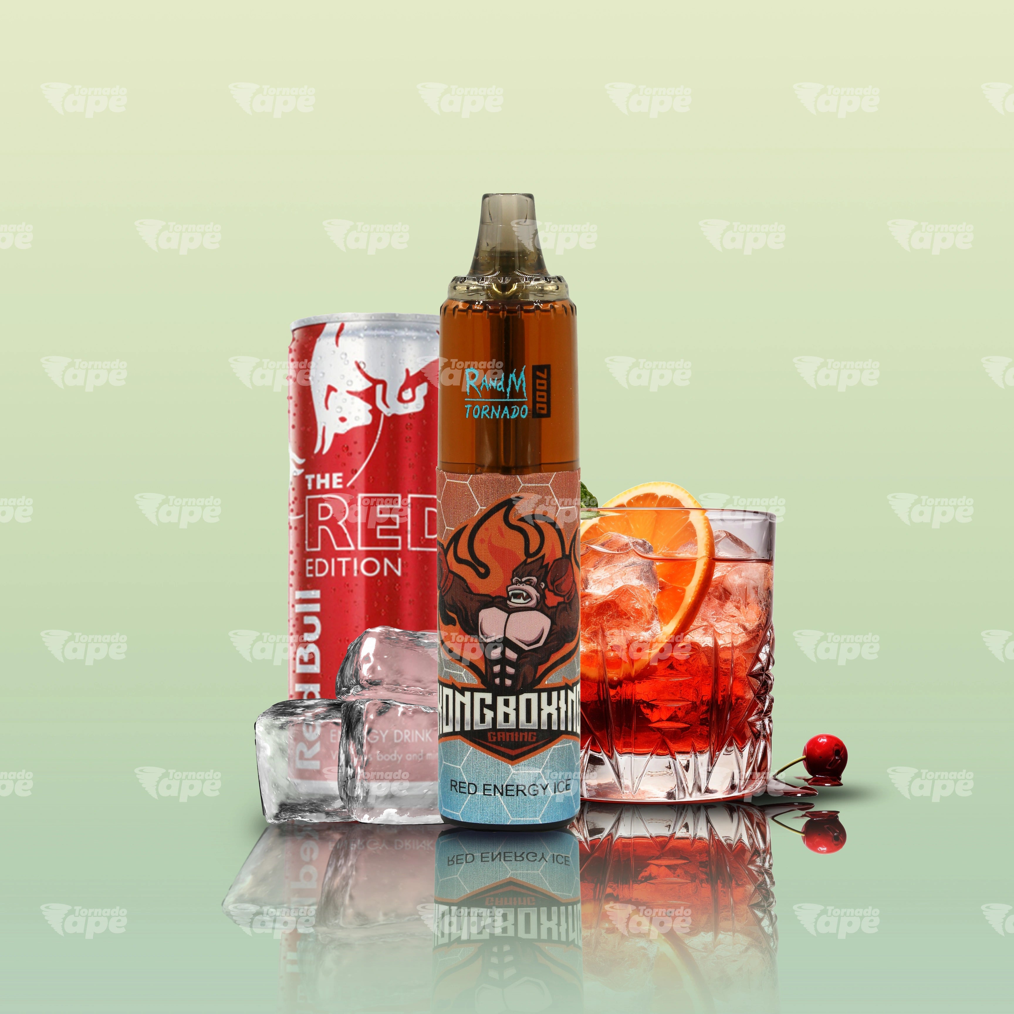 RandM Vape Tornado 7000 Red Energy Ice Einweg E-Zigarette