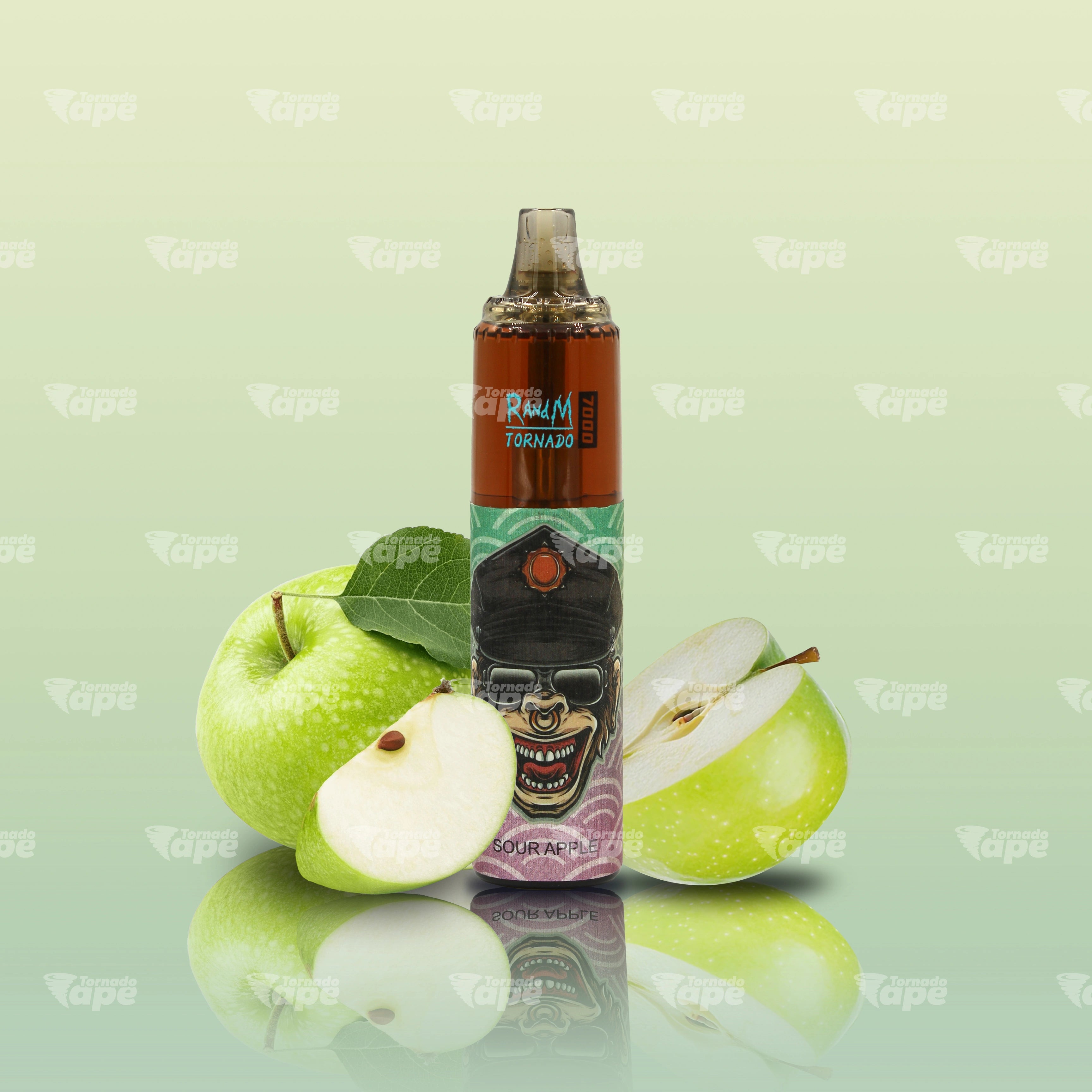 RandM Vape Tornado 7000 Sour Apple Einweg E-Zigarette
