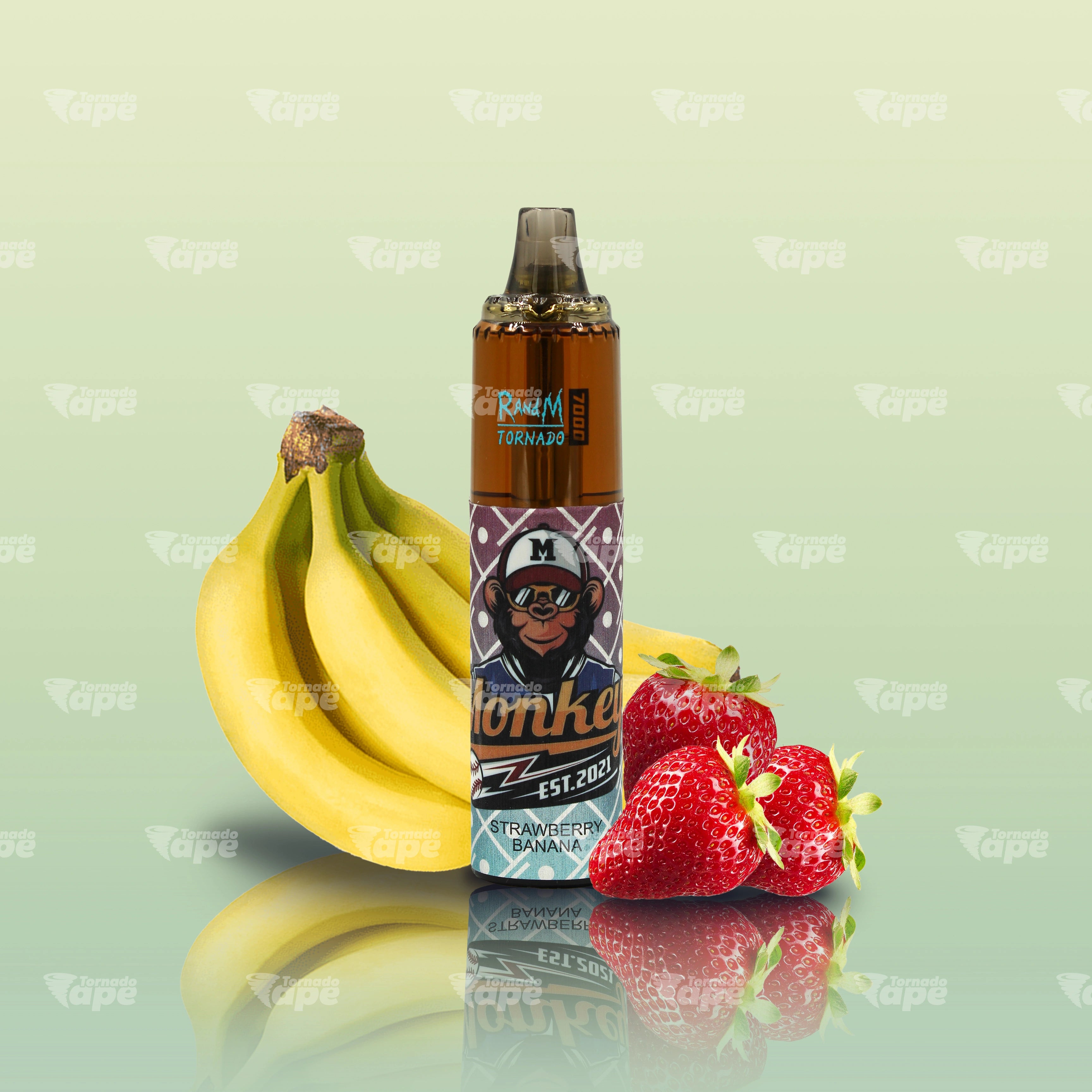 RandM Vape Tornado 7000 Strawberry Banana Einweg E-Zigarette