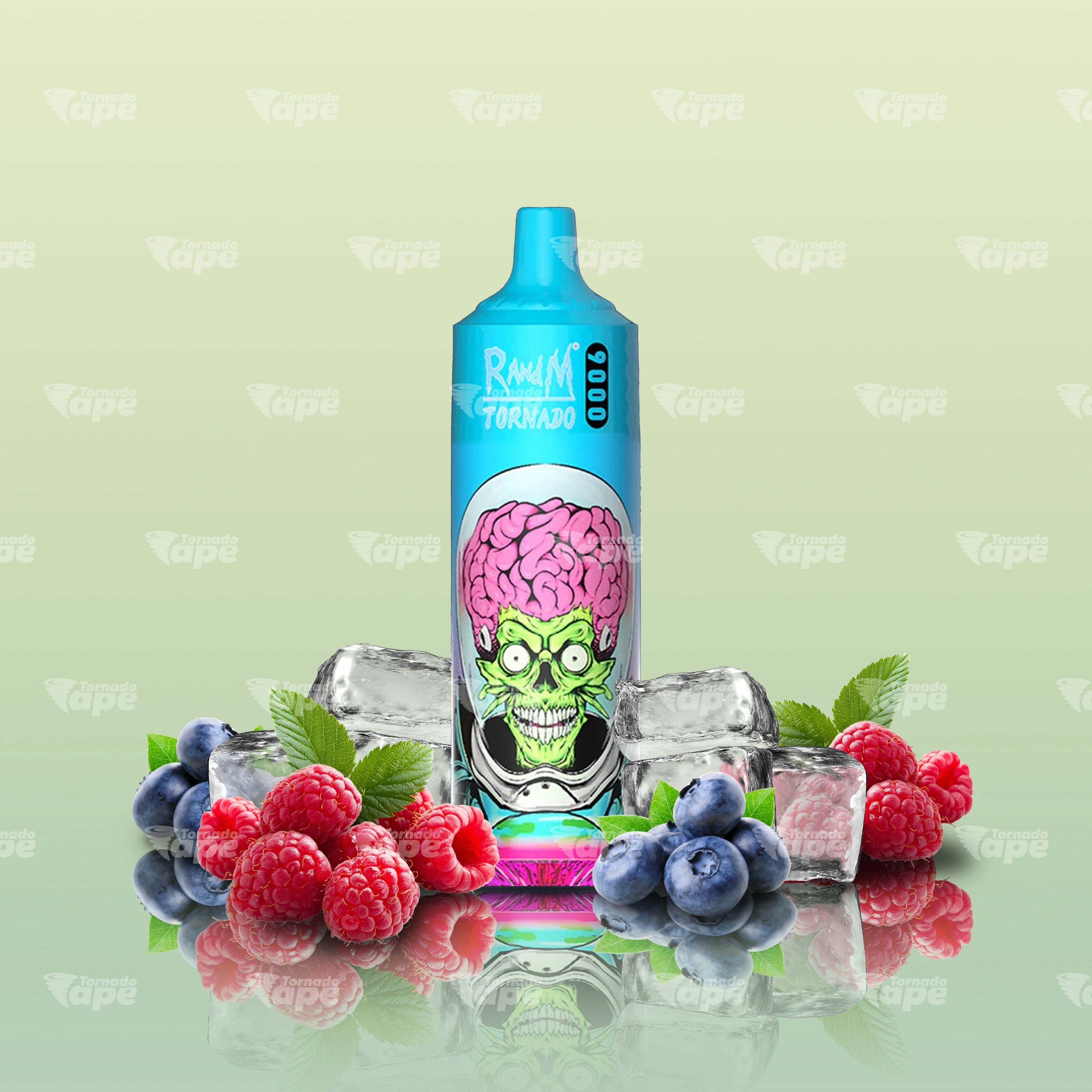 RandM Vape Tornado 9000 Blue Razz Ice Einweg E-Zigarette