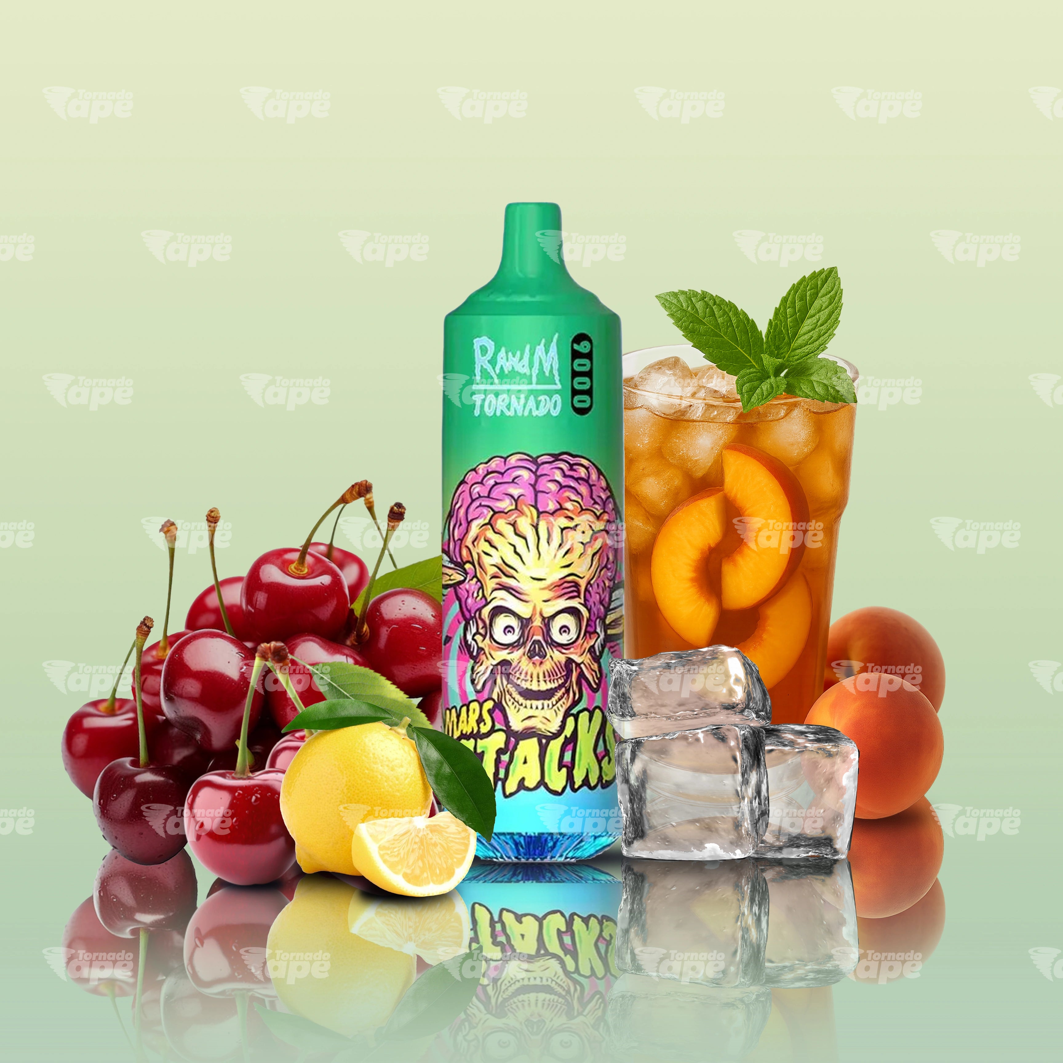 RandM Vape Tornado 9000 Cherry Peach Lemonade Einweg E-Zigarette