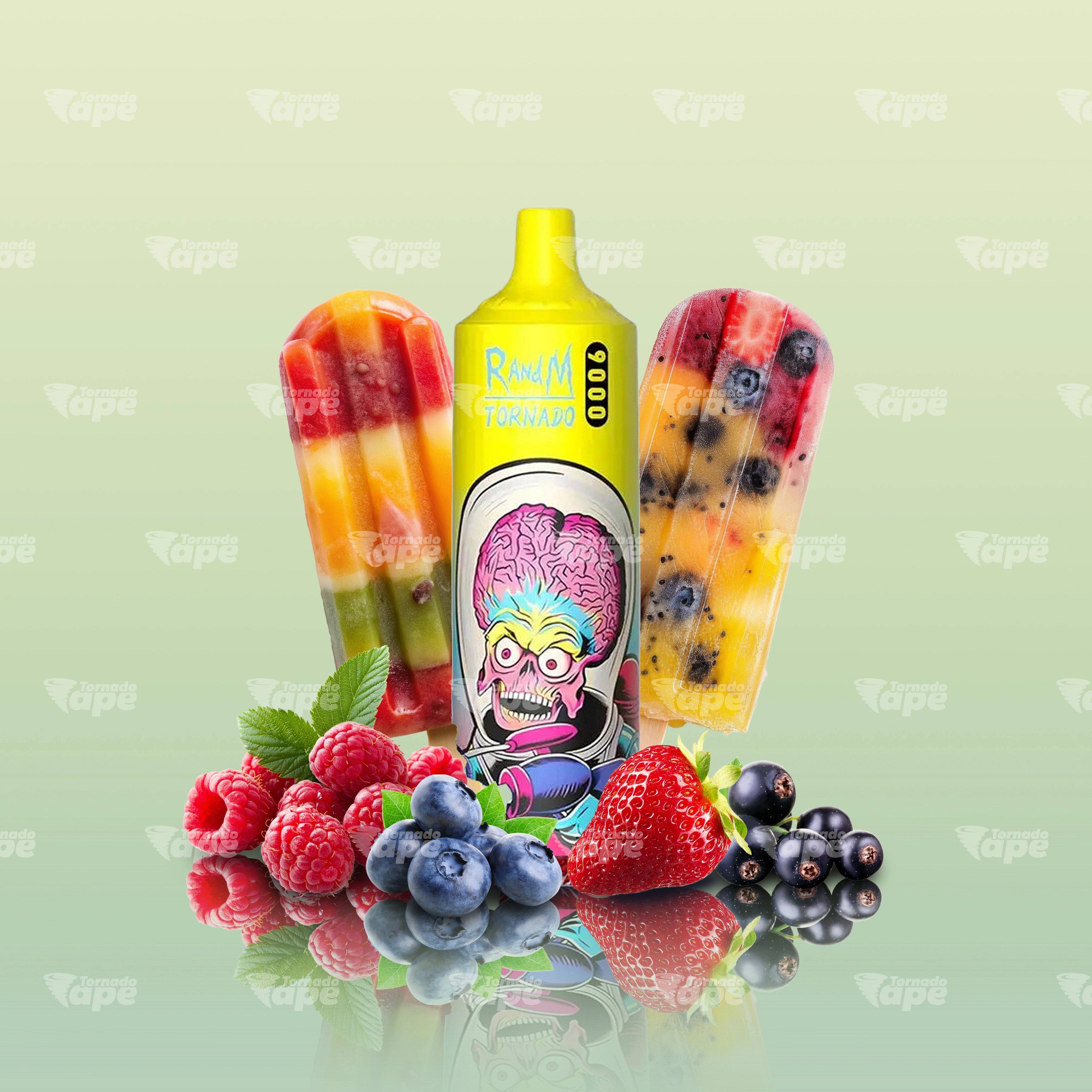 RandM Vape Tornado 9000 Ice Pop Einweg E-Zigarette 
