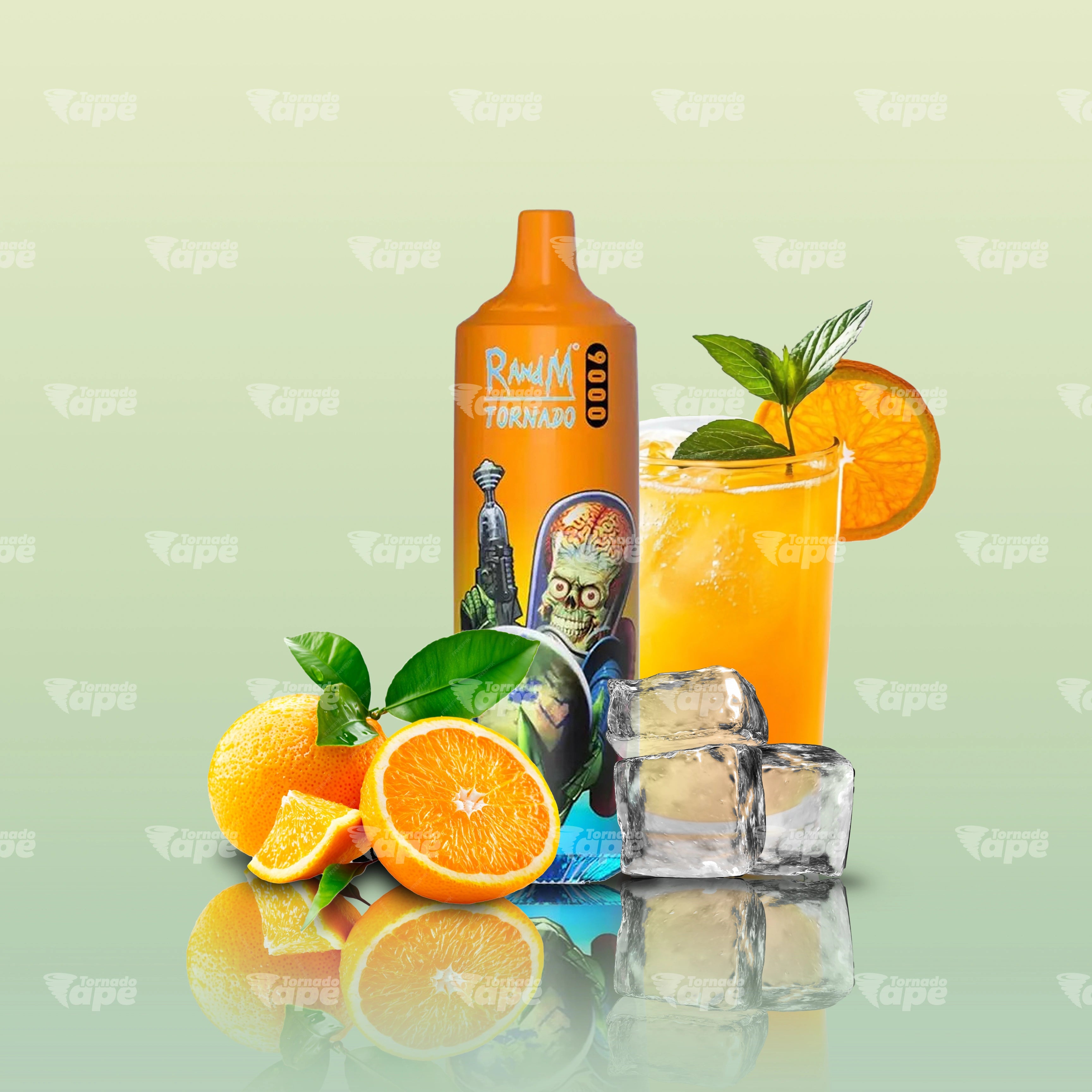 RandM Vape Tornado 9000 Orange Soda Einweg E-Zigarette