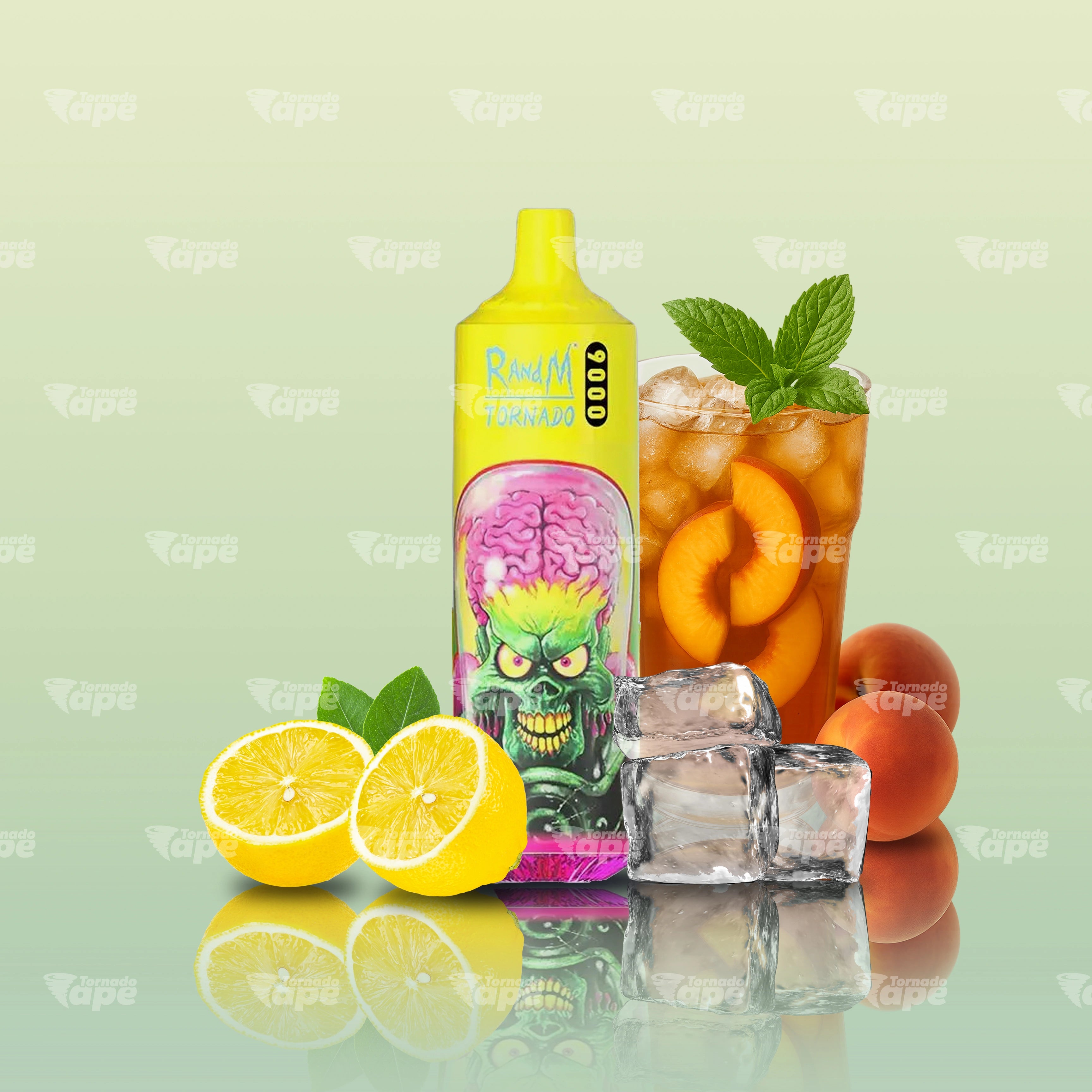 RandM Vape Tornado 9000 Peach Lemonade Einweg E-Zigarette