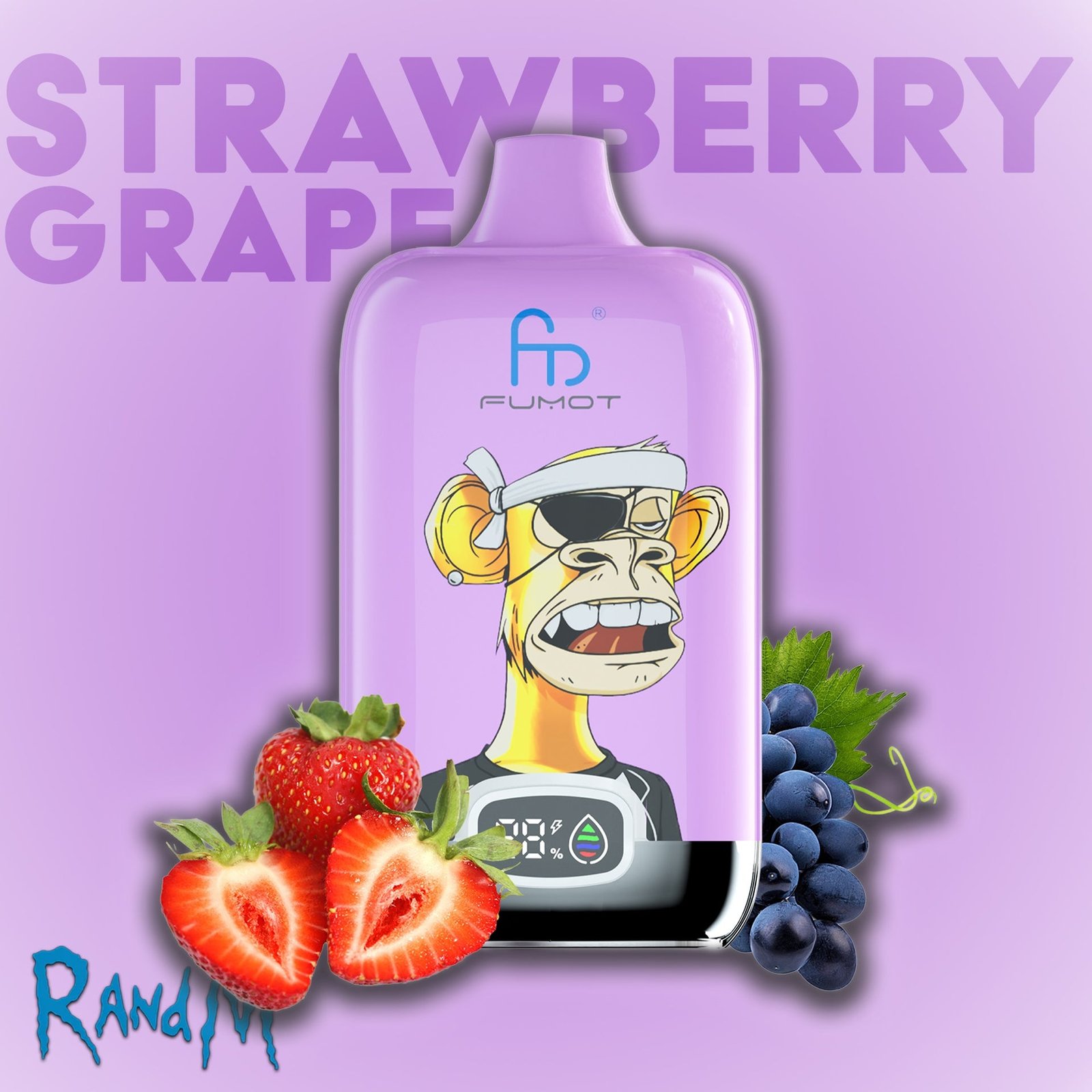 RandM Tornado 12000 Strawberry Grape Vape - randm tornado Vape